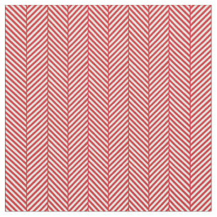 Red Herringbone Fabric