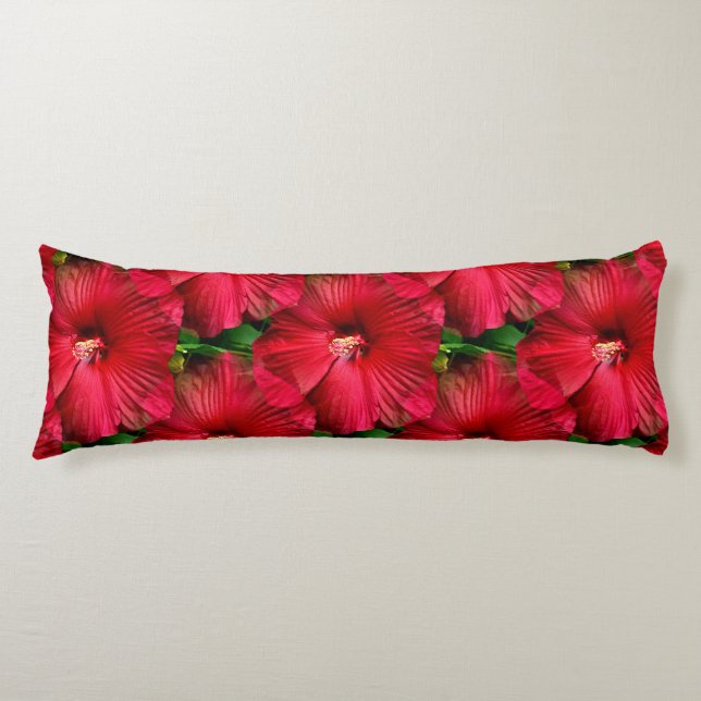 Red Hibiscus....... Body Cushion (Front)