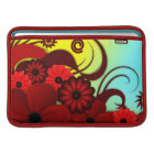 Red Hibiscus Floral 11 Inch Macbook Air Sleeve - H