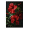 Red Hibiscus Flower Art Print Poster