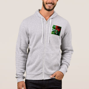 Red Hibiscus Flower Hoodie