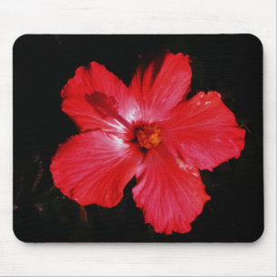 Red Hibiscus Mouse Mat