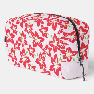 Red Hibiscus, Red Flowers, Pattern Of Flowers Dopp Kit