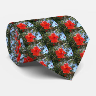 Red Hibiscus Tree, Neck Tie
