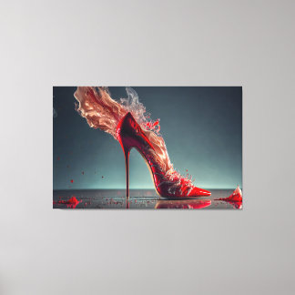 Red High Heel Canvas Print