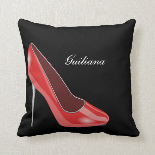 Red High Heel Cushion