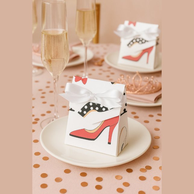 Red High Heel Polka Dot Glam Favour Box (Creator Uploaded)