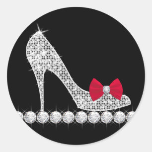 Red High Heel Shoe Stickers