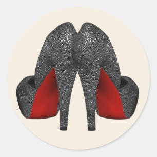 Red High Heel Shoe Stickers