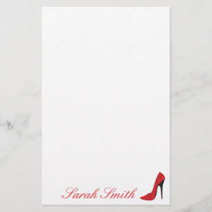 Red High Heel Stationery