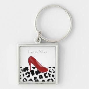 Red High Heels Key Ring