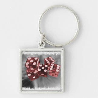 Red High Roller Dice Las Vegas Key Ring
