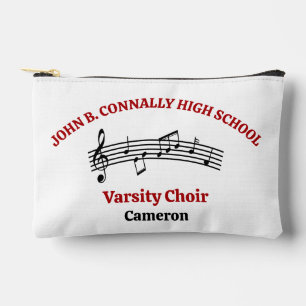 Red High School Choir Personalised Accessory Pouch