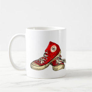 Red Hightops Sneaker Mug