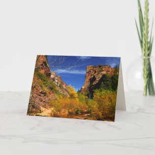 Red Hills Landscape, Subway, Zion NP, Blank Inside Card