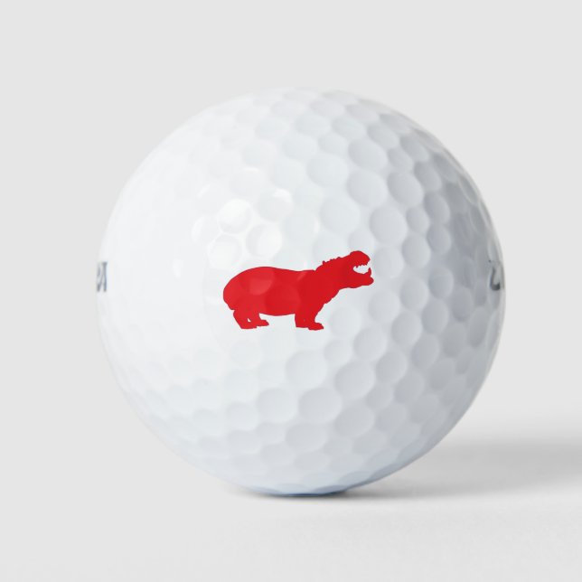 Red-Hippo Golf Balls (Front)