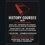 Red History Book, History Course Advertising Flyer<br><div class="desc">Red History Book,  History Course Advertising Flyers By The Business Card Store.</div>