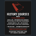 Red History Book, History Course Advertising Flyer<br><div class="desc">Red History Book,  History Course Advertising Flyers By The Business Card Store.</div>