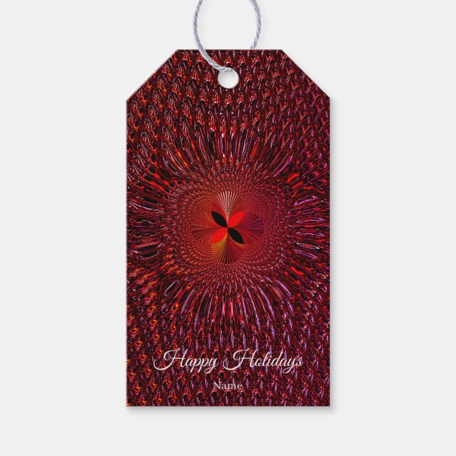 Red Holiday Gift Tag (Front)