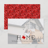 Red HOME Texas Moving Announcement