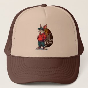 Red Hoodie Street Bunny – Easter Urban - boné Trucker Hat
