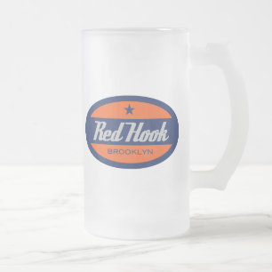 Red Hook Frosted Glass Beer Mug