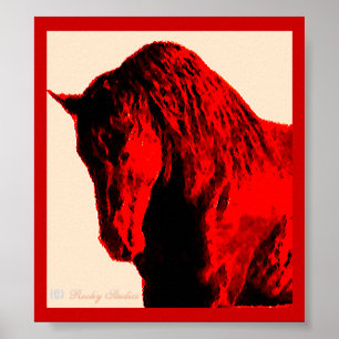 Red Horse 7x8 Print