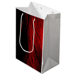 Red Horse Mane Abstract Gift Bag