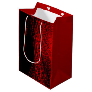 Red Horse Mane Abstract Gift Bag