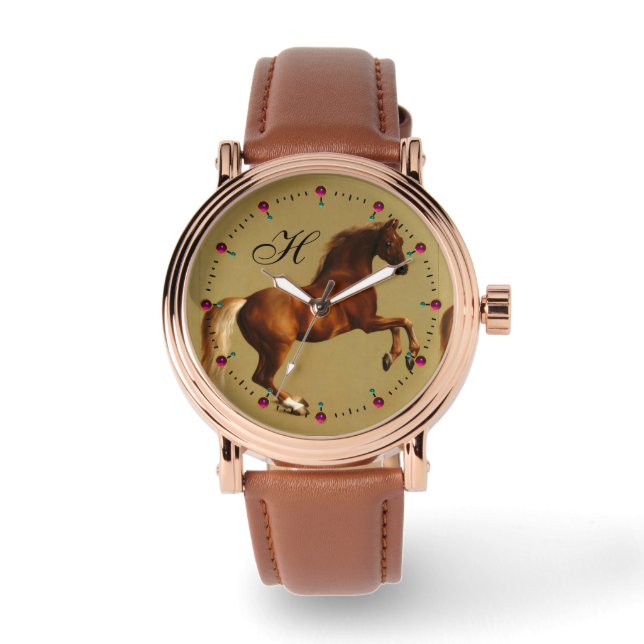 RED HORSE MONOGRAM WATCH (Front)