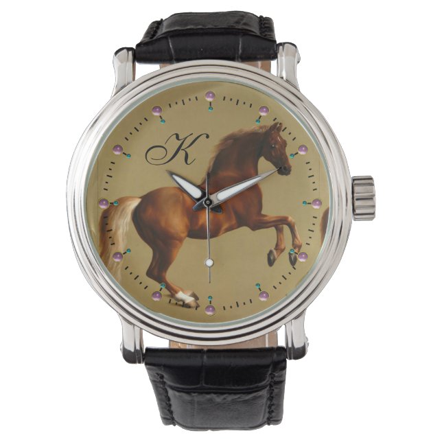 RED HORSE MONOGRAM WATCH (Front)
