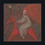 “Red Horse”, redhead woman, fantasy surreal art<br><div class="desc">Beautiful woman with long ginger hair riding on the scarlet red horse through the night forest. Stylised trees and flowers surrounding them, full moon watching from the sky. Red, grey, orange and brown colours. Fantasy art, pastel painting, drawn by imagination. Soft pastels on paper, 2016 © Clipso-Callipso / Julia Khoroshikh...</div>