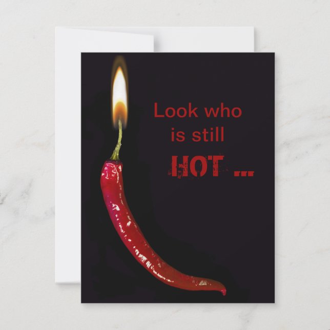 Red Hot Birthday Party Invitation (Front)