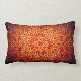 "Red Hot Blizzard" Mandala pillow