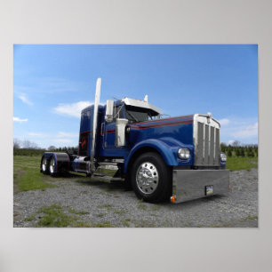 "Red Hot & Blue" Kenworth A Model Poster