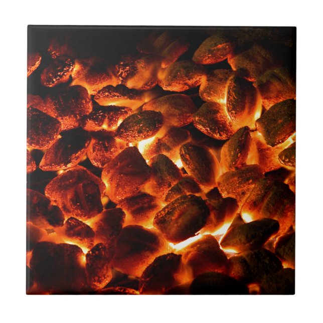 Red Hot Burning Coals Tile (Front)