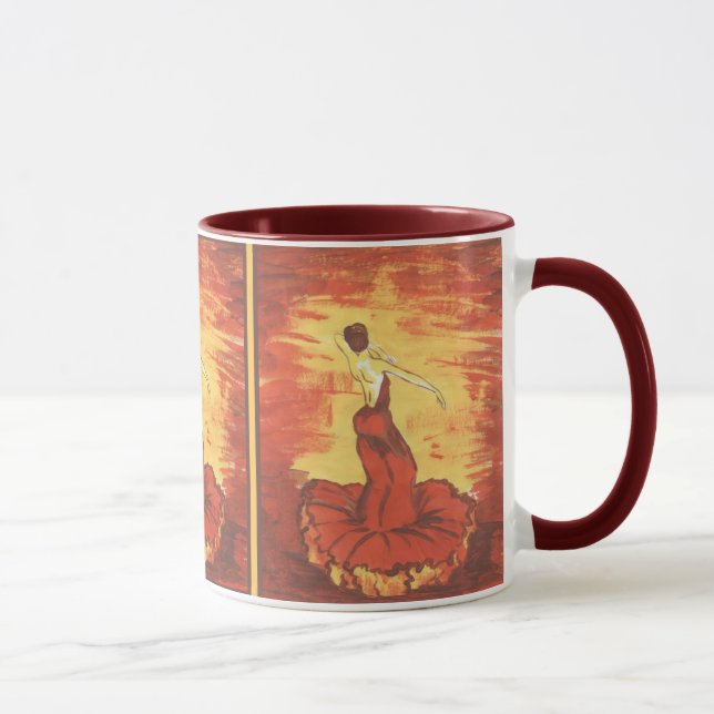 Red Hot Carnation Mug (Right)