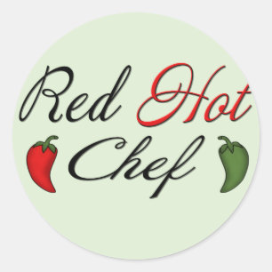 Red Hot Chef Classic Round Sticker