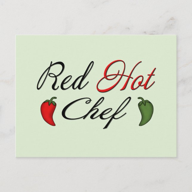 Red Hot Chef Postcard (Front)