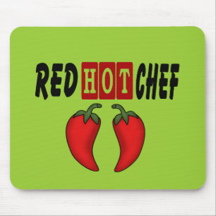 Red Hot Chef (Red Peppers) Mouse Mat