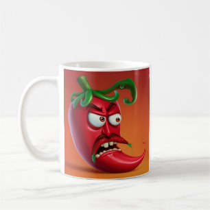 Red hot chili pepper coffee mug