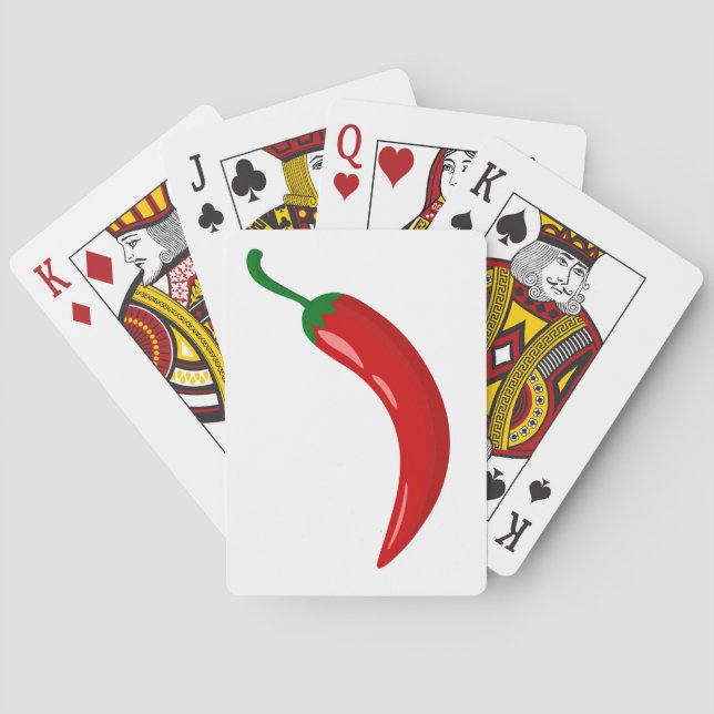 Red hot chili pepper playing cards (Back)