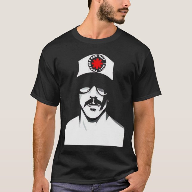 Red Hot Chili Peppers – Anthony Kiedis Silhouette  T-Shirt (Front)