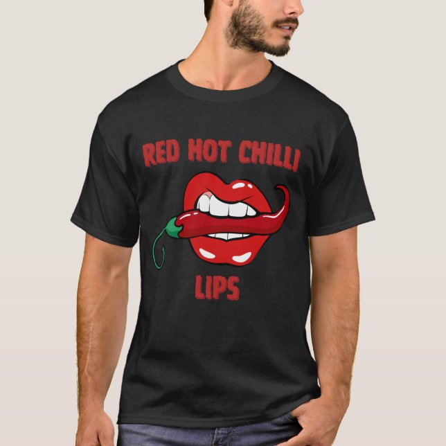 Red Hot Chilli Lips T-Shirt (Front)