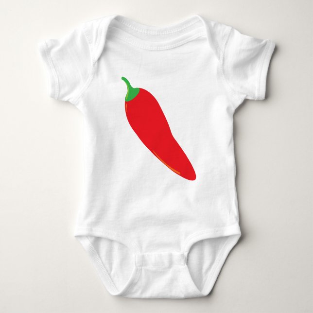 Red Hot Chilli Pepper Baby Bodysuit (Front)
