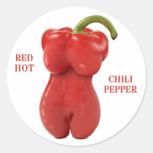 Red Hot Chilli Pepper Classic Round Sticker