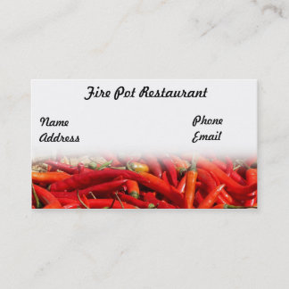 Red Hot Chilli Peppers Business Card