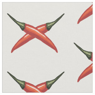 Red hot  chilli peppers fabric