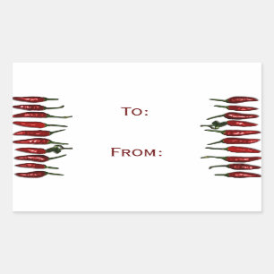 Red Hot Chilli Peppers Gift Tag