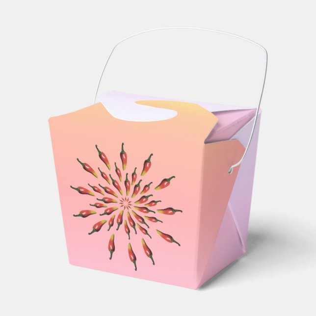 Red Hot Chilli Peppers Mandala Art Custom Favour Box (Front Side)
